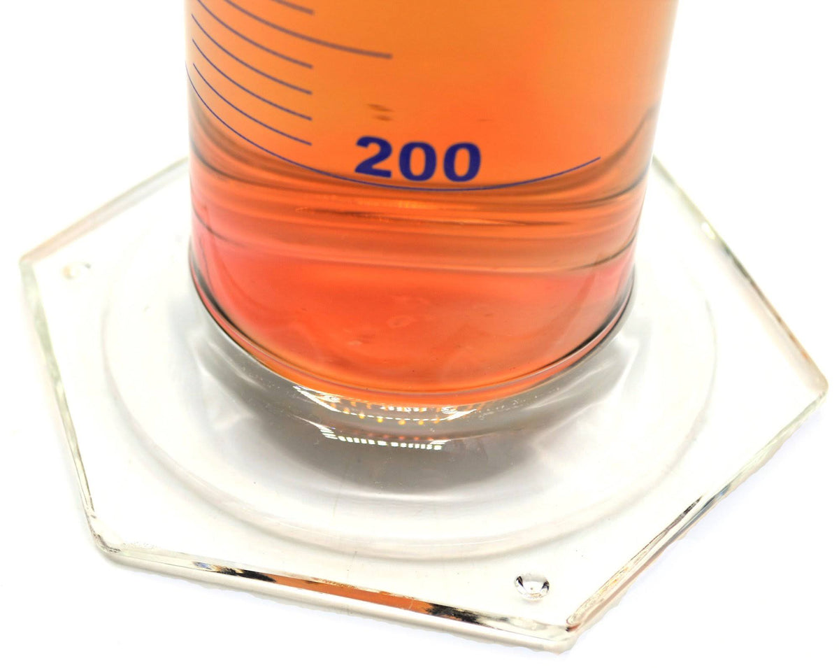 2000ml Borosilicate Glass Graduated Measuring Cylinder with Hexagonal Base R30267