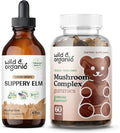 Slippery Elm Tincture 4 fl oz & Immune Mushroom Complex Gummies Q1761