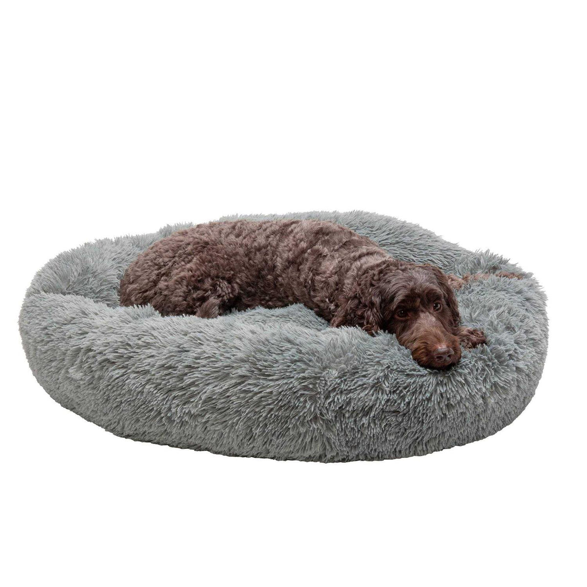 Long Fur Donut Dog Bed L433
