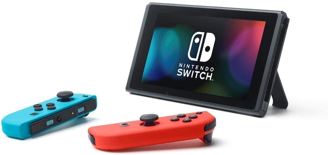 Neon Blue and Neon Red Nintendo Switch Console with Mario Kart 8 Deluxe and 3 Month Switch Online Membership B39541