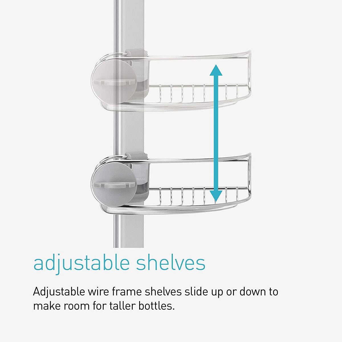 Stainless Steel Tension Shower Caddy W66737