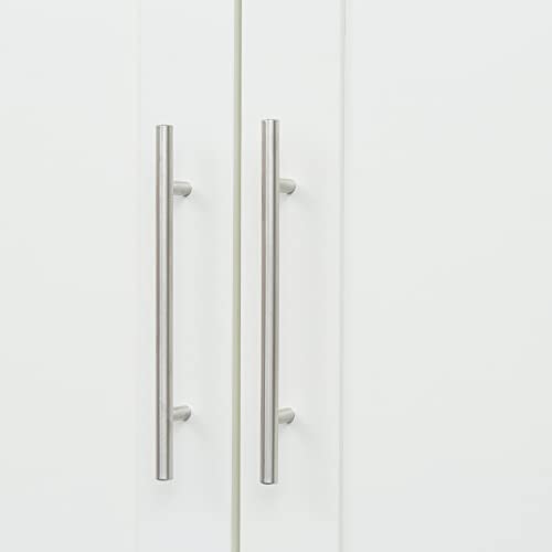 White Tall Kitchen Pantry Cabinet with 2 Doors and 2 Drawers H170553