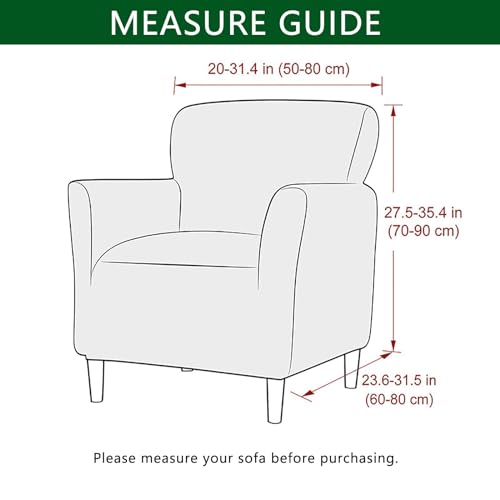 1-Piece Stretch Armchair Slipcover with Arms T686