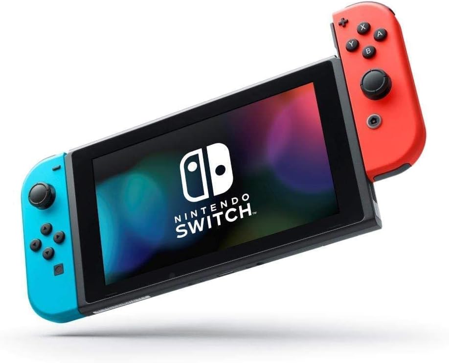 Neon Blue and Neon Red Nintendo Switch Console with Mario Kart 8 Deluxe and 3 Month Switch Online Membership B39541