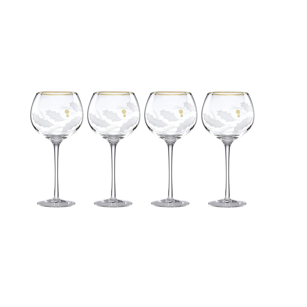 Gold 4-piece Balloon Glass Set U487