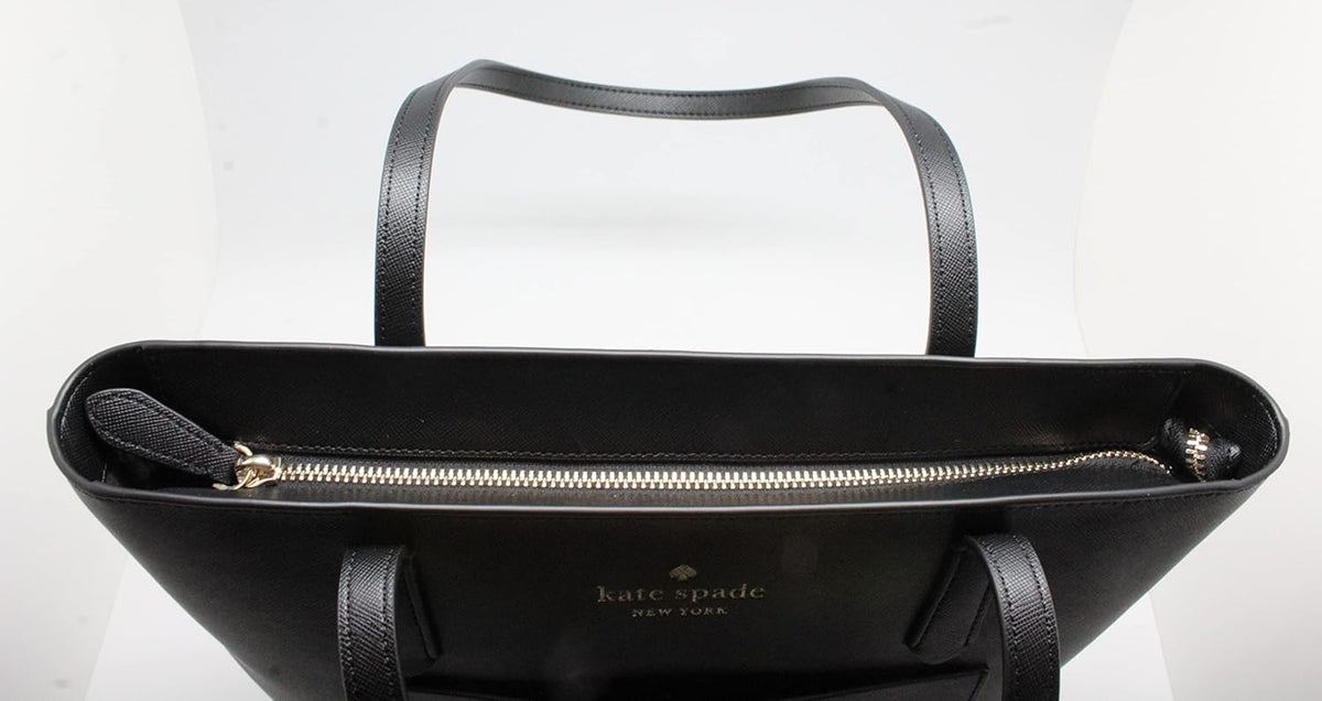 Black Leather Tote F5811