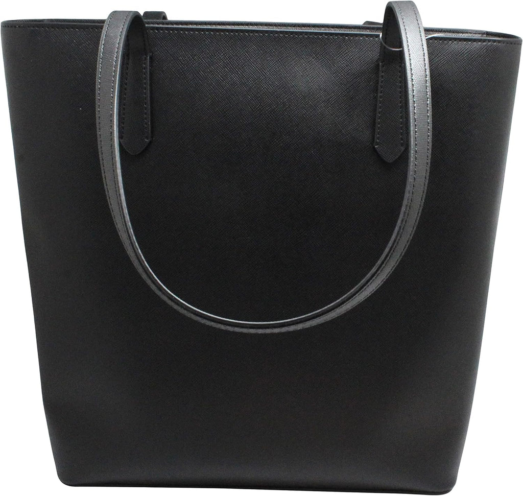 Black Leather Tote F5811