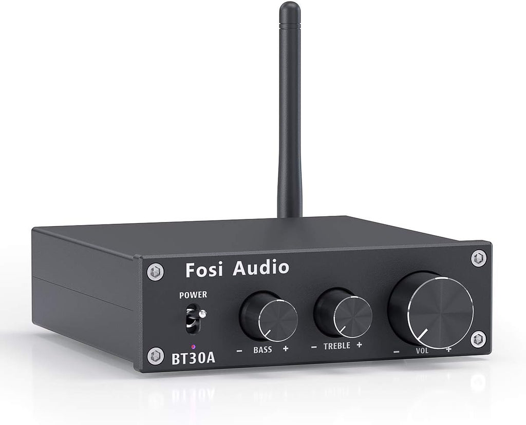 Bluetooth 5.0 Stereo Audio Amplifier 2.1 Channel Class D Mini Hi-Fi Integrated Digital Amp with Bass and Treble Control 50Watt x2+100Watt for Home Passive Speakers Subwoofer Pack of 2 Y7992