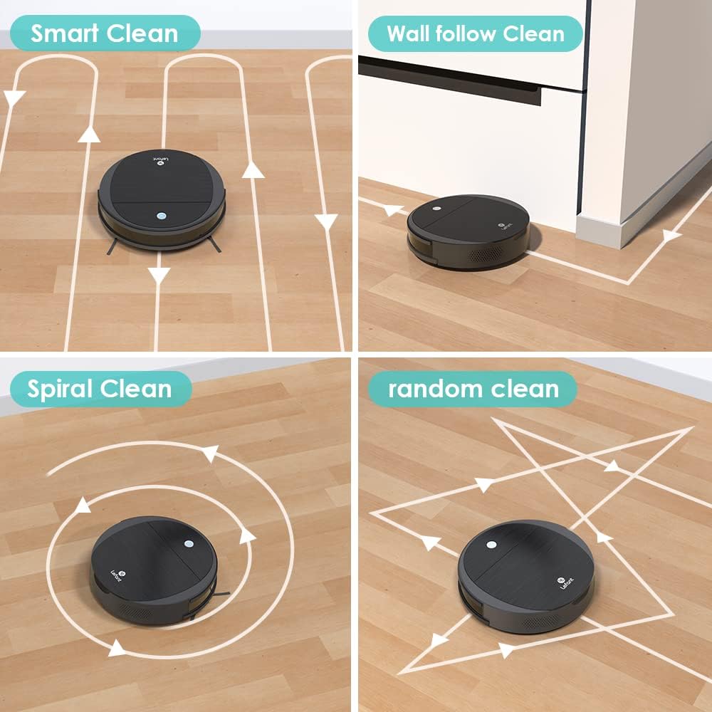 Robot Vacuum and Mop with 2200Pa Suction, 11" Small Body D4593