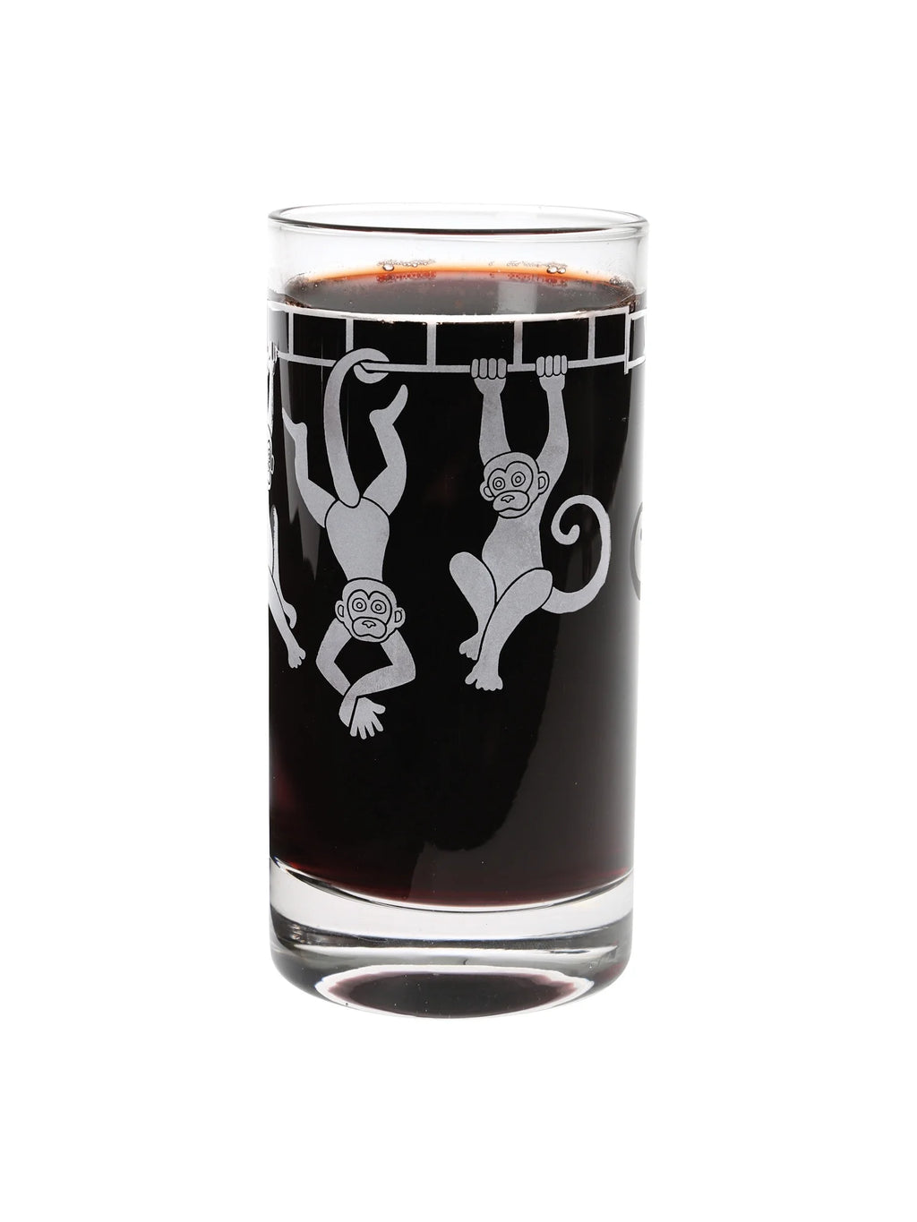 Set of 2 Etched Glass Tumblers, 12 oz X636