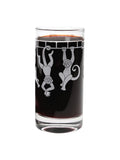 Set of 2 Etched Glass Tumblers, 12 oz X636