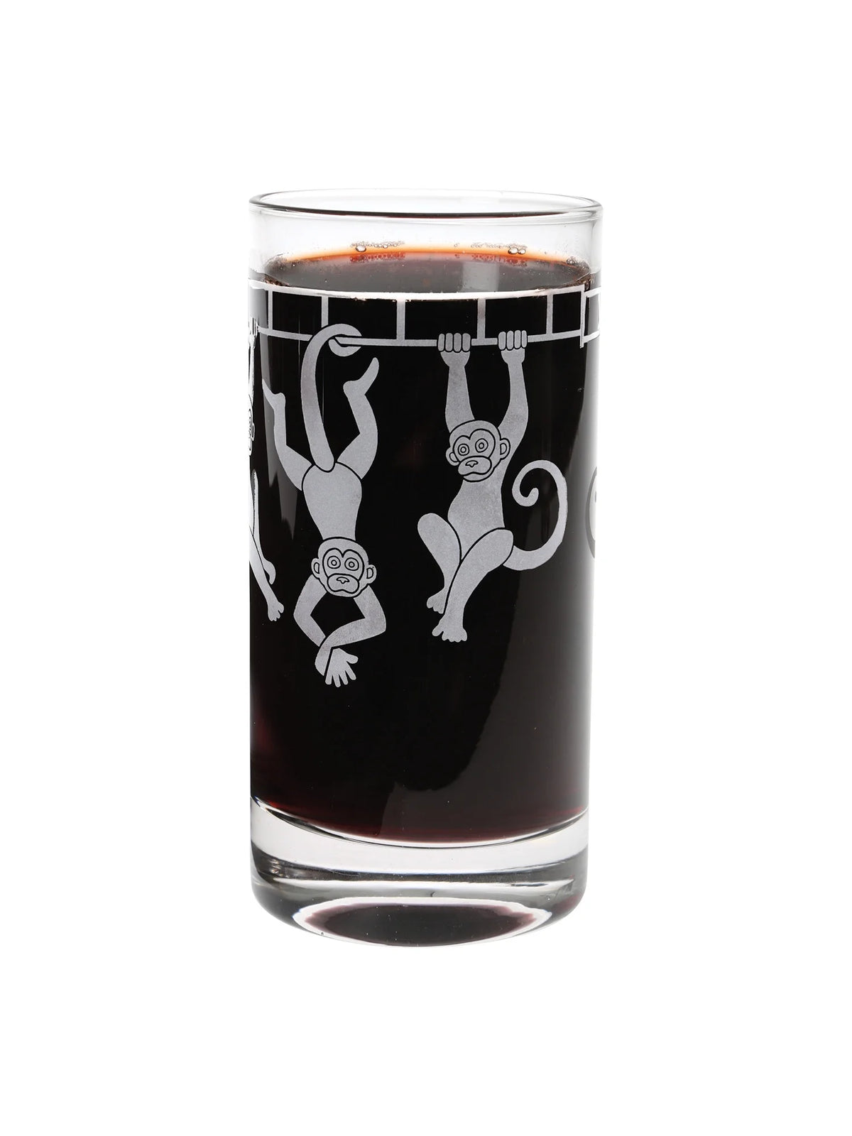 Set of 2 Etched Glass Tumblers, 12 oz X636
