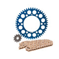 Blue Rear Sprocket and Race Chain for KTM 200 EXC N535