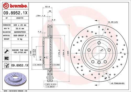 Front Disc Brake Rotor B569