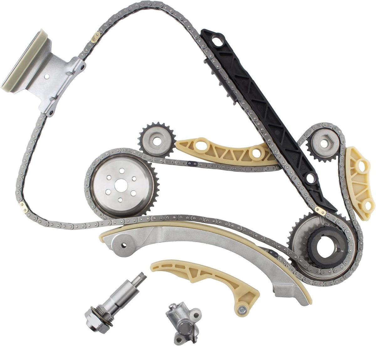 Engine Timing Chain Kit with Chain Guide Tensioner Sprocket I136