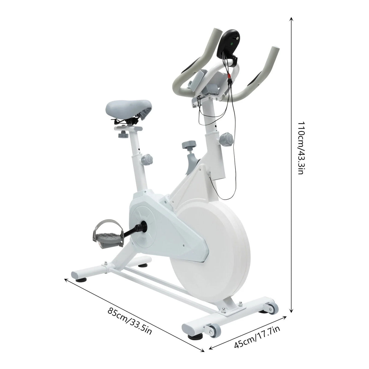 Indoor Cycling Exercise Bike White P769