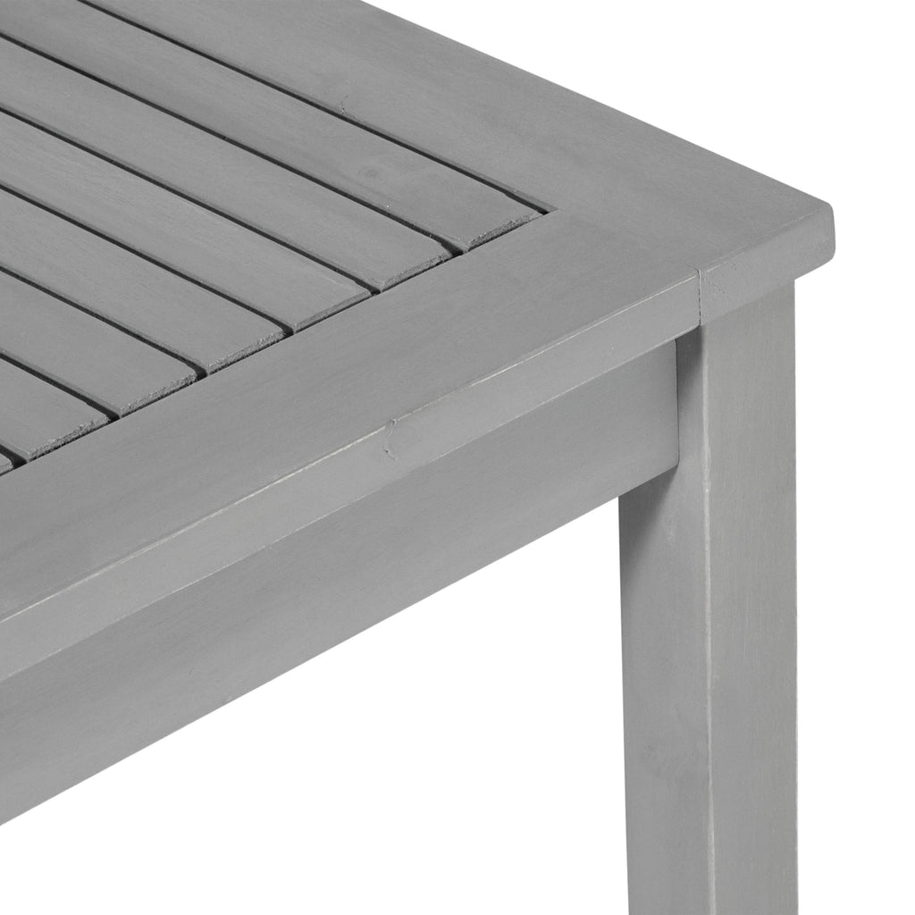 Gray Wash Solid Acacia Wood Patio Dining Bench B9630