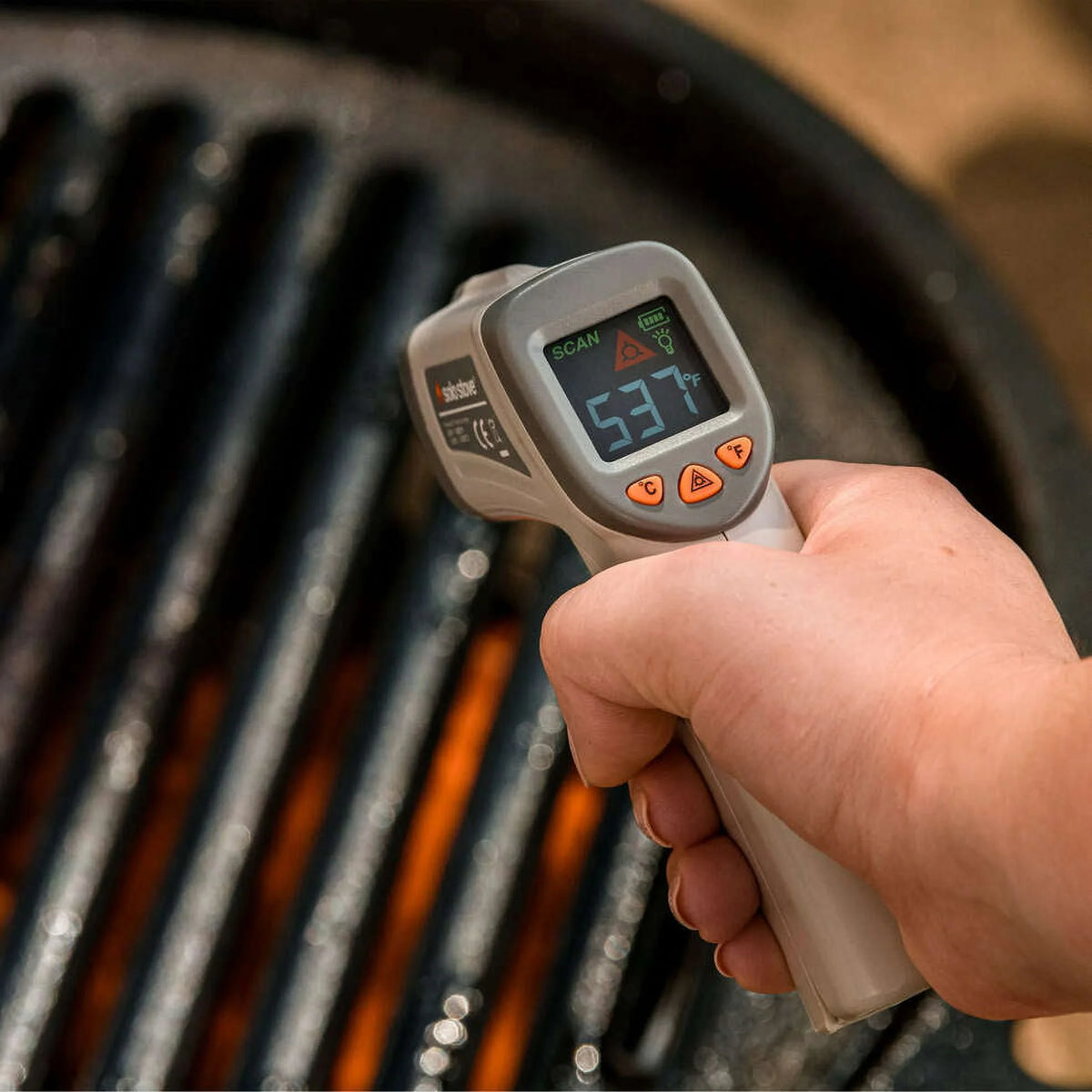 Infrared Thermometer, No Touch, Laser, Digital Temperature Gun with Display, Temp Range -26°F to 1022°F I7772