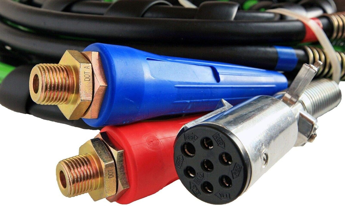12 Ft 3-in-1 ABS Electrical and Rubber Air Line Hose Assemblies D689
