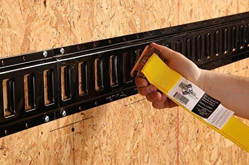 2 x 12 Heavy Duty Yellow Polyester Ratcheting Straps S7142