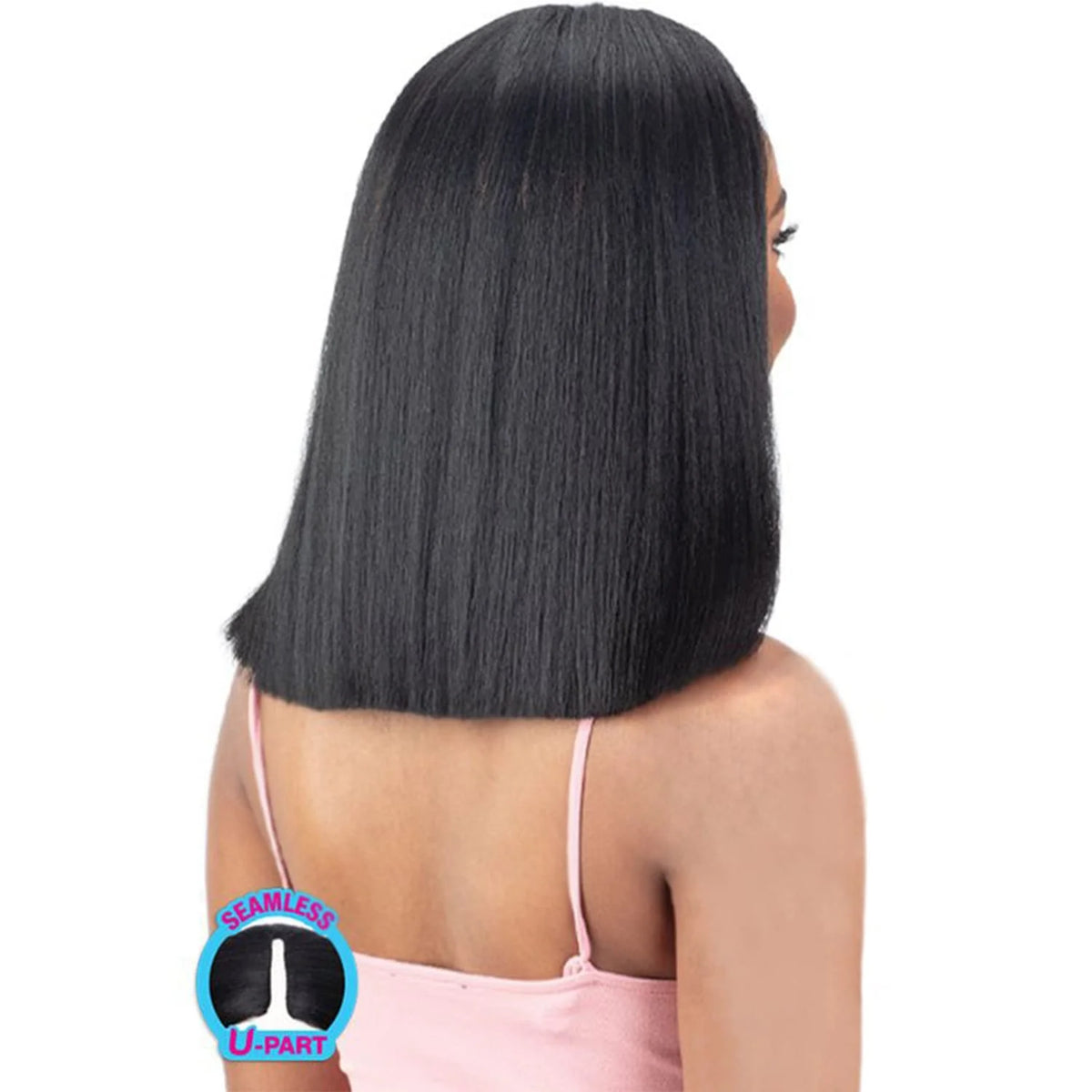 U Part Wig Natural Yaky Straight 14" J44538