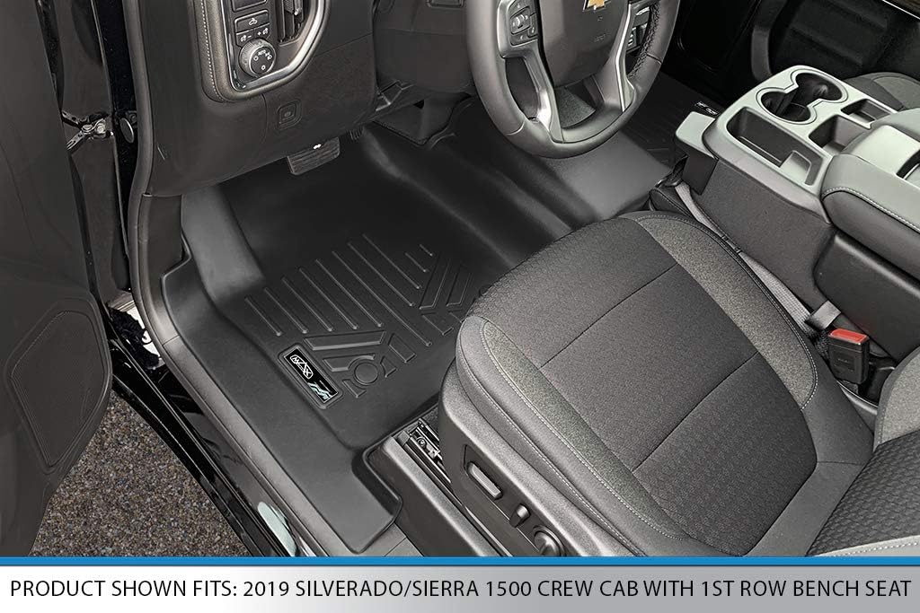 Custom Fit Floor Mats 2 Row Liner Set Black Q83724