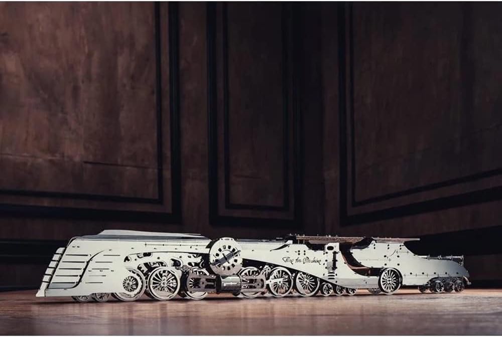 Vintage Wind-Up Train 3D Metal Puzzle Kit B9304
