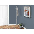 Solid Wood 6 Hook Freestanding Coat Rack in Gray P46981