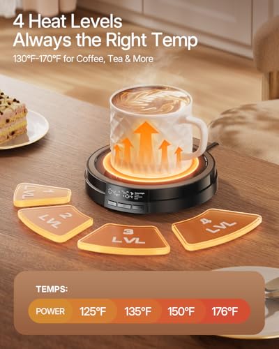 50W Fast Heating Cup Warmer with Smart Display Y178