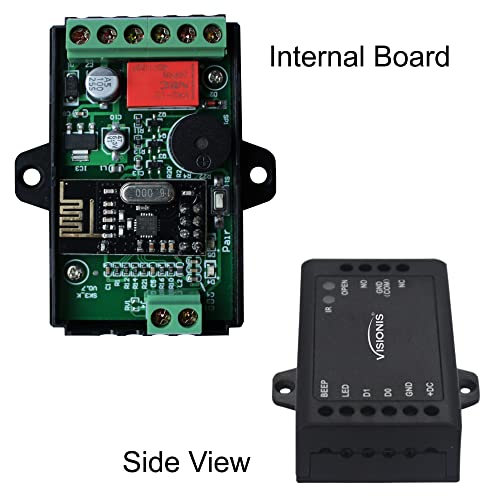 One Door Access Control Swinging Door 600lbs Maglock with Outdoor Keypad Reader Mini Controller EM Card Wireless Receiver PIR Kit V349075
