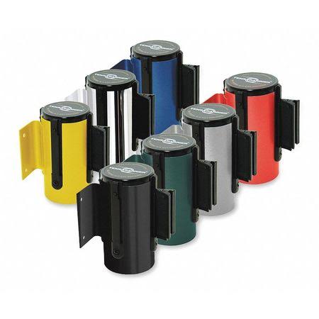 Retractable Belt Barrier with Yellow Belt and Black Writing H914