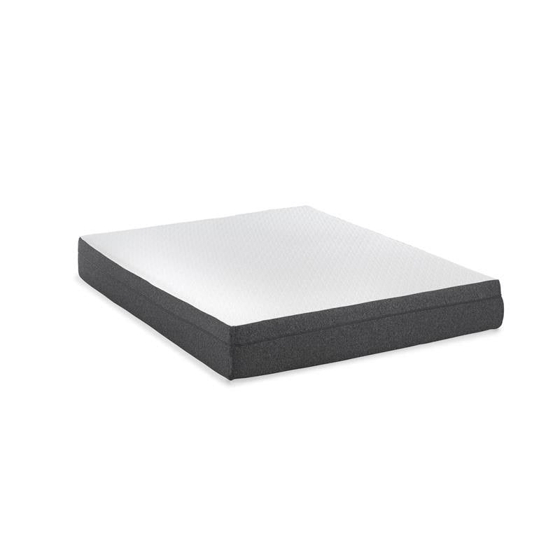 White Twin Long Gel Mattress and Bed Base Q140