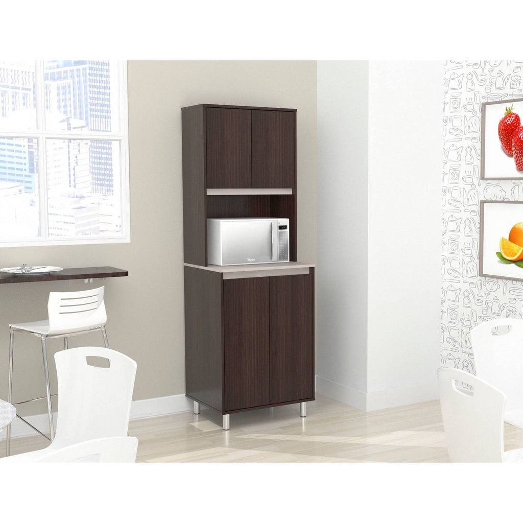4-Door Cabinet with Open Space A489578