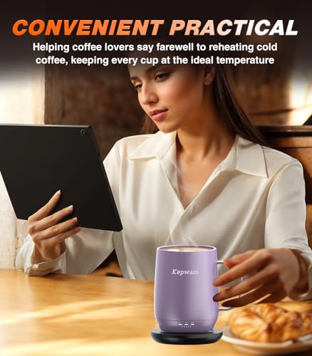 16oz Self Heating Coffee Mug with Temperature Control W776