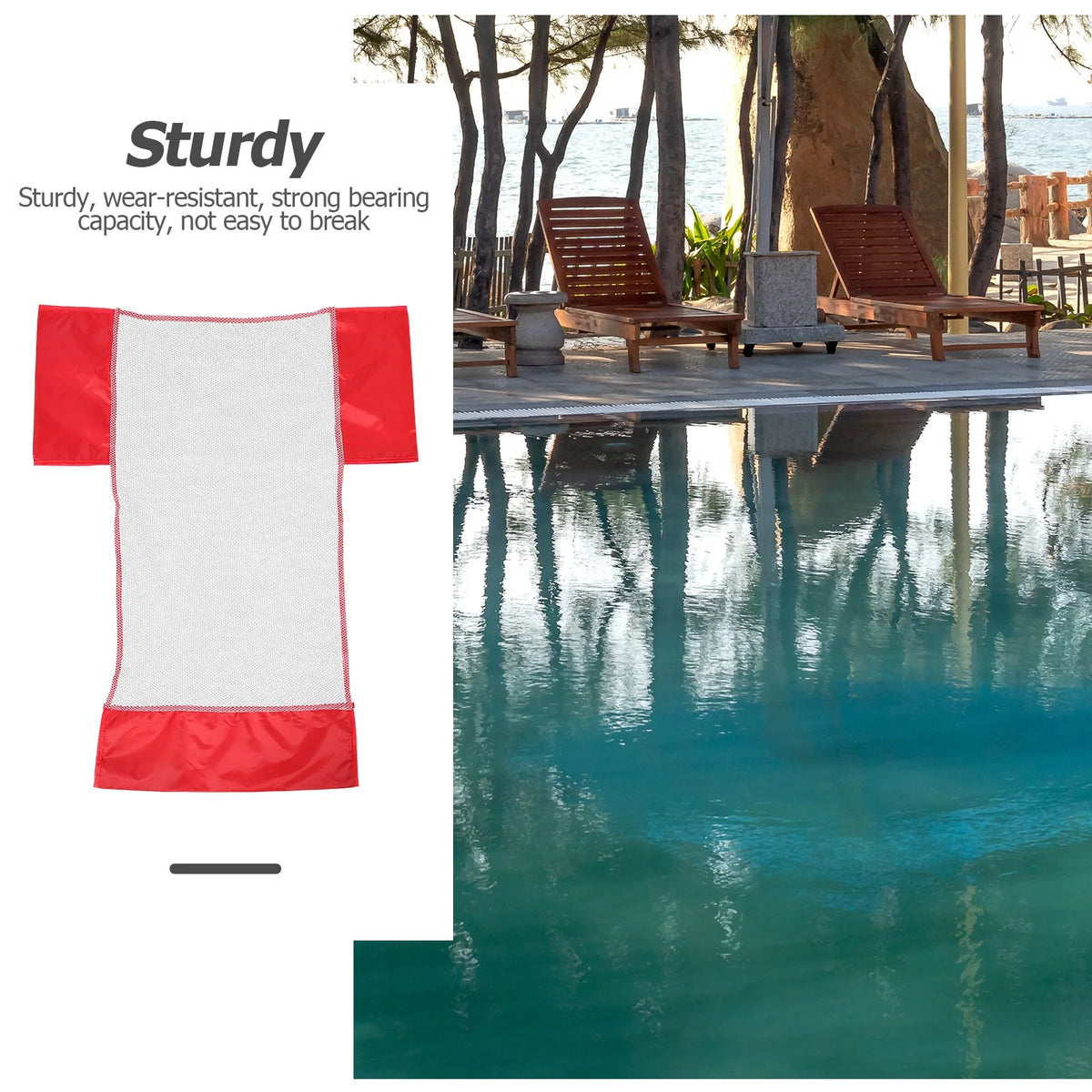 4 Pcs Swimming Pool Mesh Chair Net Bag Q458473