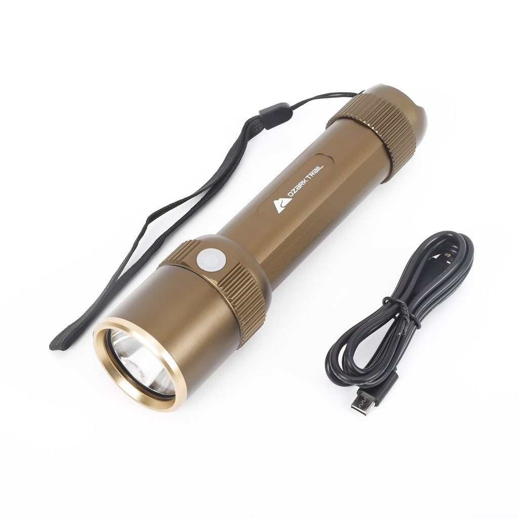 Rechargeable LED Flashlight with Power Bank and Hand Warmer, Green C29196
