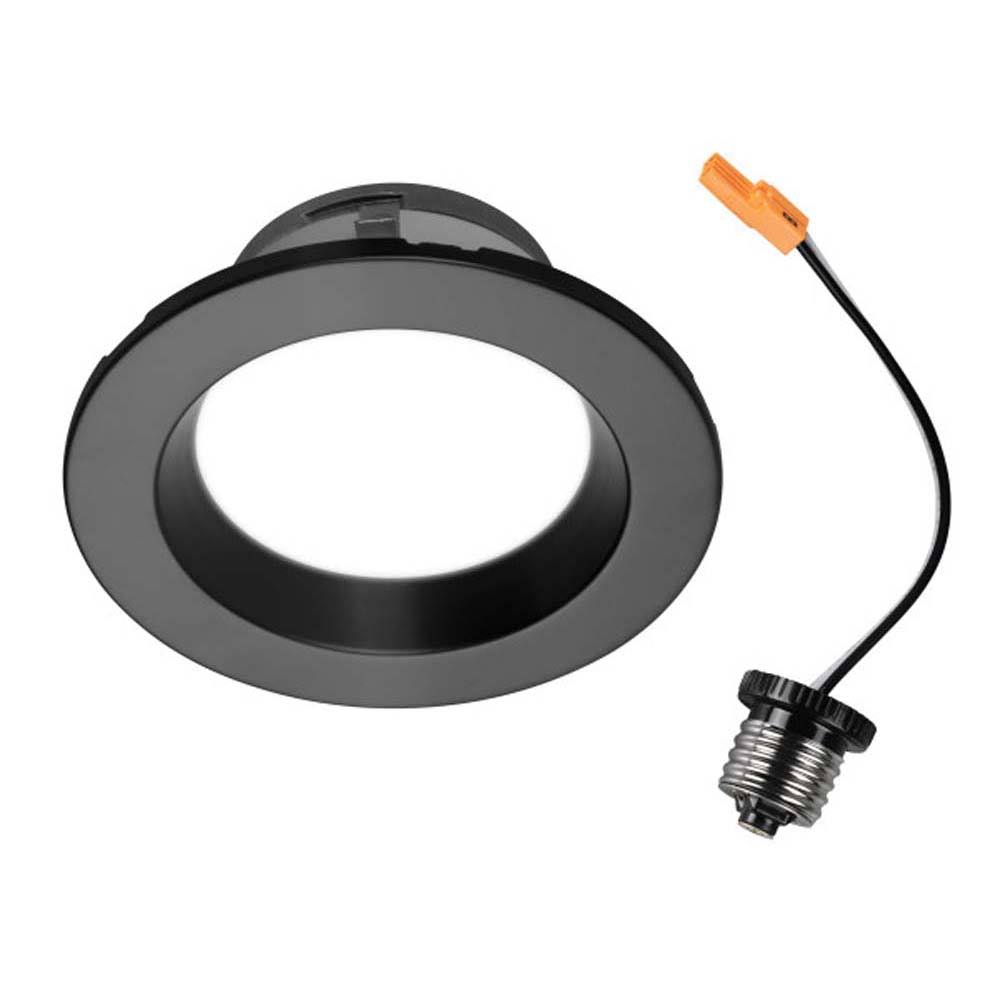8 in. Round Black LED Downlight - 2700K X9463