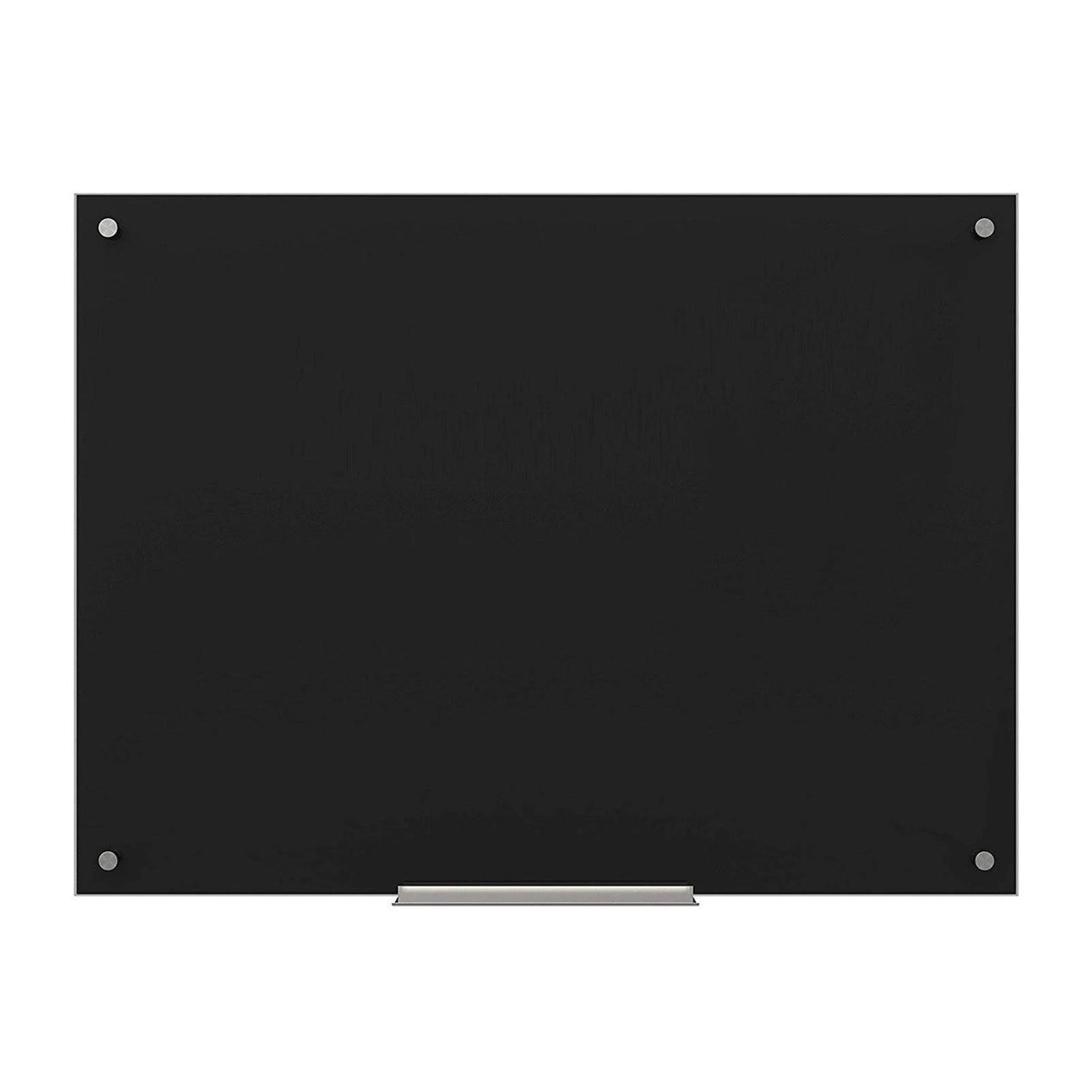 Glass Dry Erase Board, 48 x 36, Black U129661