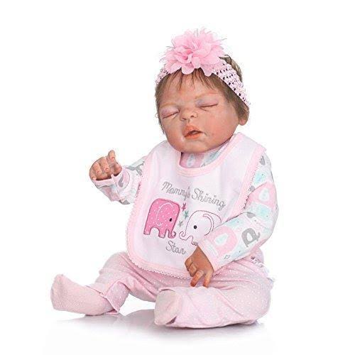 Full Body Silicone Vinyl Reborn Baby Girl Doll L723036