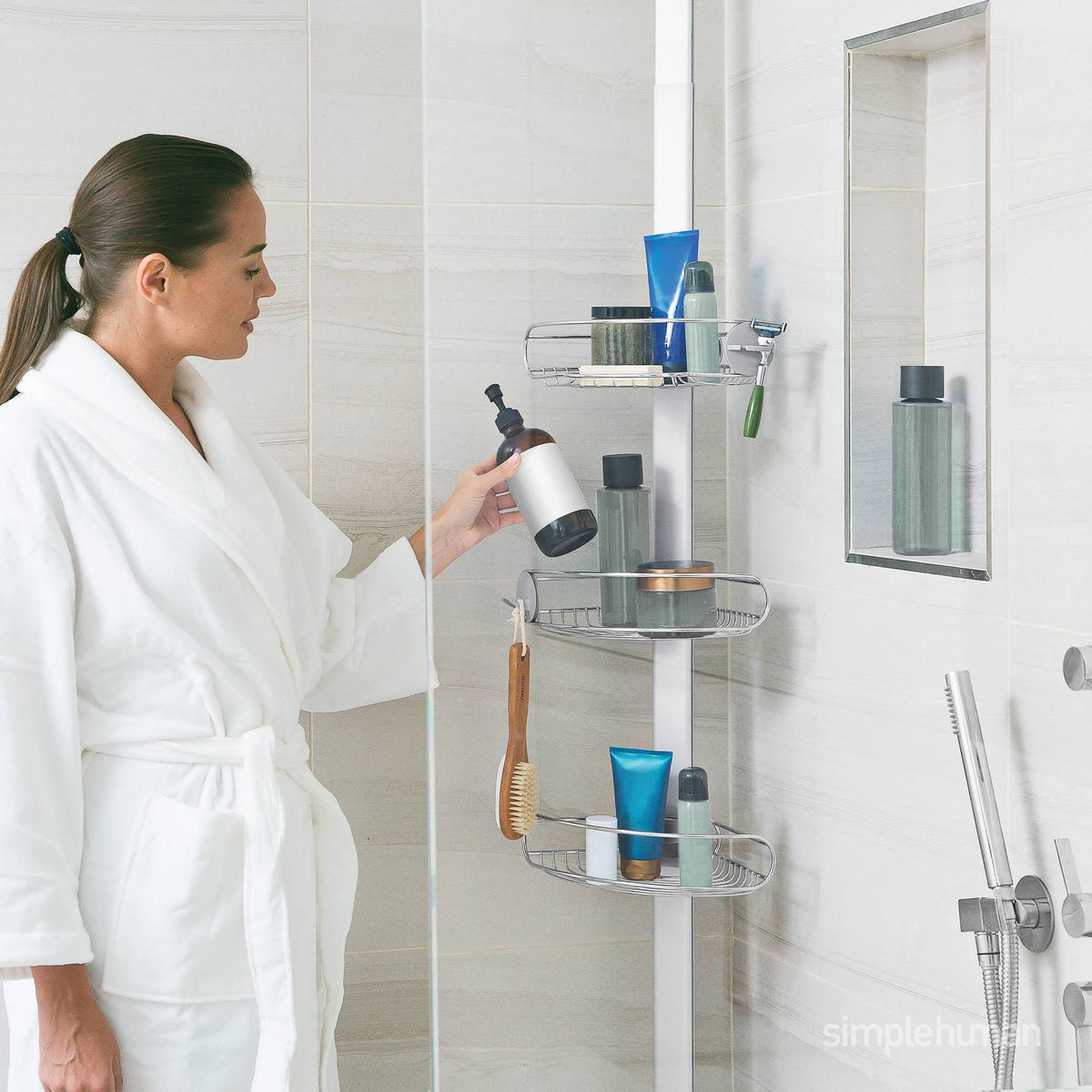 Stainless Steel Tension Shower Caddy W66737