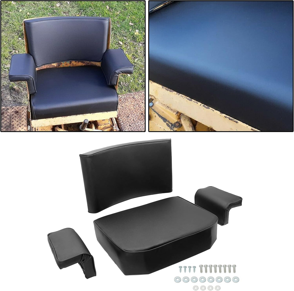 Seat Cushion Set with Seat Back, Seat Bottom and Arm Rest Pair H613