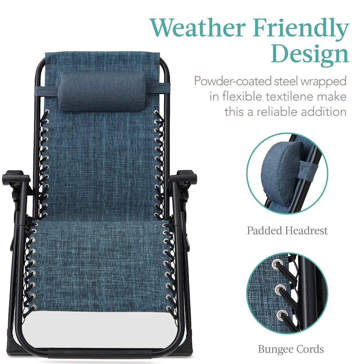 Oversized Zero Gravity Folding Recliner with Cushion M760290