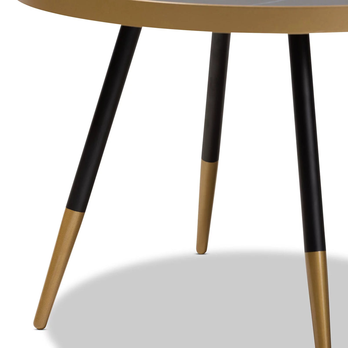 Round Marble Print Metal Coffee Table R93670