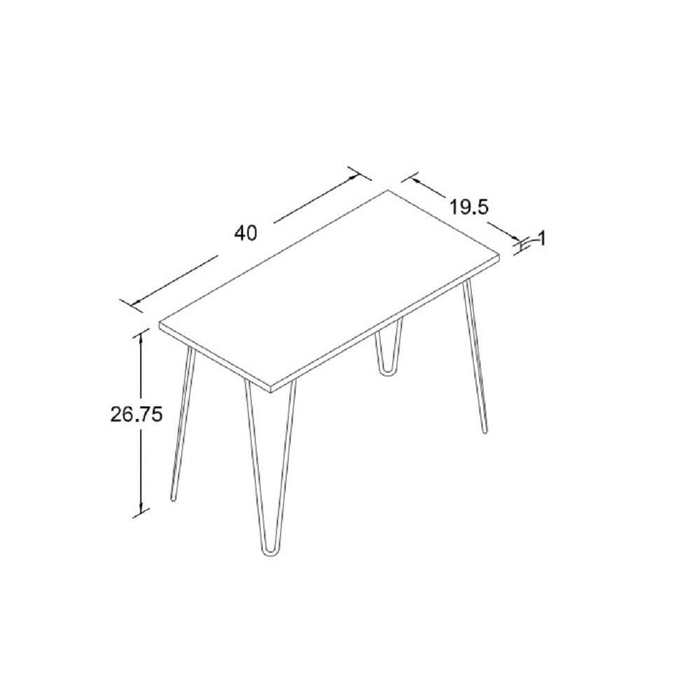 Gray Retro Desk L537