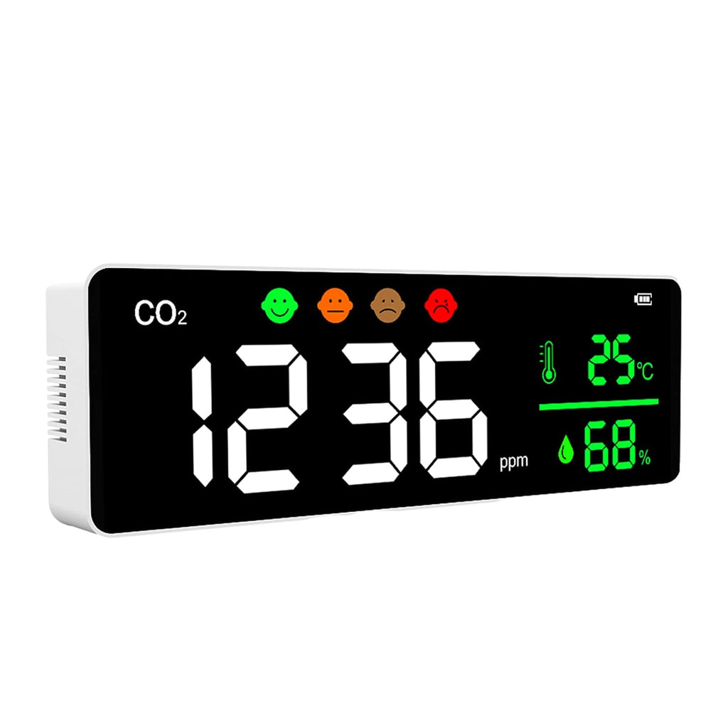 3-in-1 Air Quality Monitor Carbon Dioxide Detector Temperature Humidity Meter Q840487