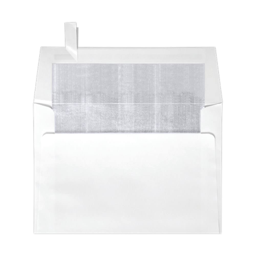 Square Envelopes with Peel Press Closure 6 1/2in. x 6 1/2in. Silver/White Pack of 250 G209
