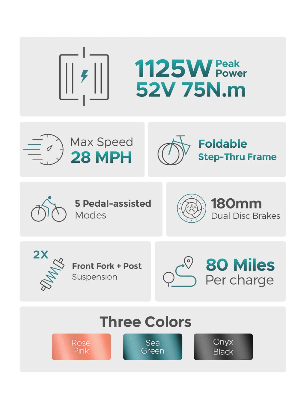 Folding Electric Bike 750W Fat Tire V425