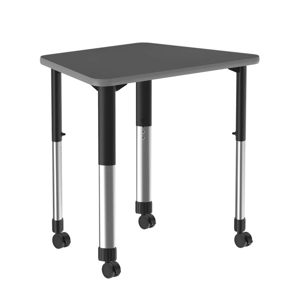 Black Granite Desk with Casters R64278