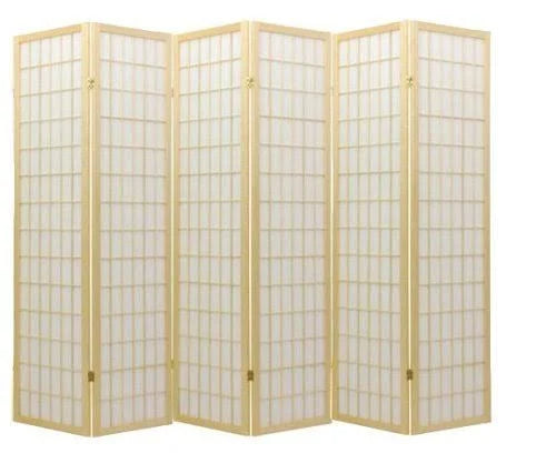 6 ft Tall 6 Panel Shoji Screen T955556