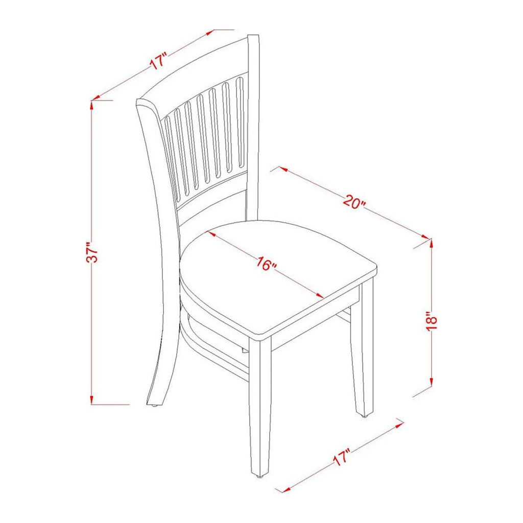 3-Piece Kitchen Table Set with 2 Dining Chairs and Wood Table Y6810